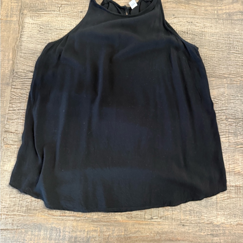 High Neck Flowy Blank Tank Top sz Medium Tall